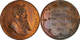 Augustus B. Sage Medals
Undated (1859) Sage's Numismatic Gallery -- No. 8, Horatio N. Rust. Original. Bowers-8. Die State I. Copper. Plain Edge. Mint...