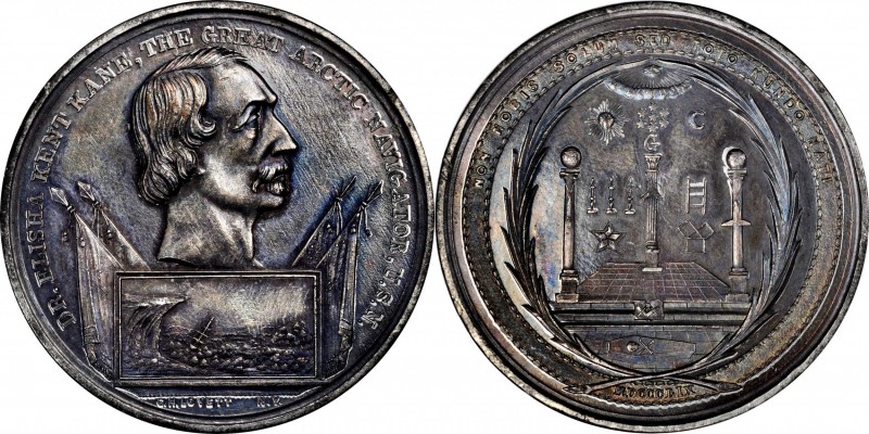 George H. Lovett Medals
1859 Dr. Elisha Kent Kane, Great Arctic Navigator Medal...
