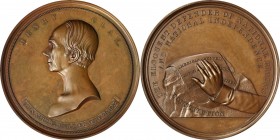 Personal Medals
"1852" Henry Clay Memorial Medal. By Charles Cushing Wright. Julian PE-8, Satterlee-120. Bronze. Specimen-64 (PCGS).
76 mm.
Estimat...