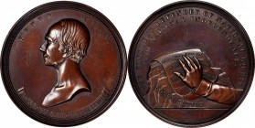 Personal Medals
"1852" Henry Clay Memorial Medal. By Charles Cushing Wright. Julian PE-8, Satterlee-120. Bronze. Mint State.
76.8 mm.
Estimate: $15...