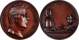 Personal Medals
Undated Dr. David Hosack Medal. By Moritz Furst. Julian PE-15. Bronze. Thick Planchet. Mint State.
34 mm, 3.5 mm thick (at the rims)...