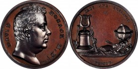 Personal Medals
Undated Dr. David Hosack Medal. By Moritz Furst. Julian PE-15. Bronze. Thin Planchet. Mint State.
34 mm, 2.2 mm thick (at the rims)....
