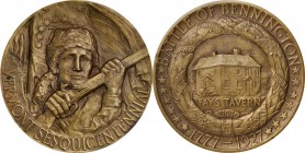 Commemorative Medals
1927 Vermont Sesquicentennial Medal. By Charles Keck. Bronze. About Uncirculated.
64 mm. Obv: Green Mountain Boy with musket, U...