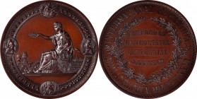 Agricultural, Scientific, and Professional Medals
1876 Centennial Award Medal. By Henry Mitchell. Julian AM-10, Harkness Nat-300. Bronzed Copper. Min...