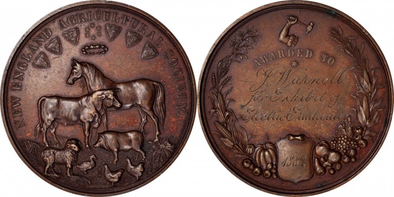 Agricultural, Scientific, and Professional Medals
1882 New England Agricultural...