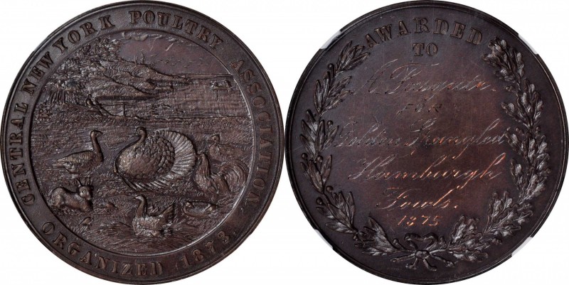Agricultural, Scientific, and Professional Medals
1875 Central New York Poultry...