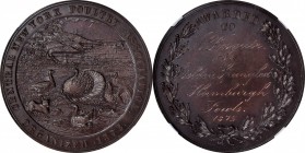 Agricultural, Scientific, and Professional Medals
1875 Central New York Poultry Association Award Medal. Julian AM-60, Harkness Ny-242. Bronze. MS-65...