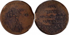 Hard Times Tokens
Vermont--Chelsea. 1835 Gustin & Blake. HT-433, Low-175, W-VT-010-10a. Rarity-5. Copper. Plain Edge. EF-40 (PCGS).
28.5 mm.
Estima...