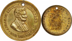 Civil War and Confederacy
Civil War Identification Tag. Abraham Lincoln. Maier-Stahl 6A, Cunningham 6-090B, King-182. Brass. About Uncirculated, Clea...