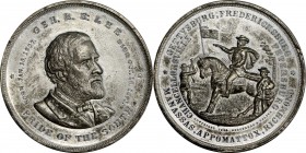 Civil War and Confederacy
1894 Robert E. Lee Memorial Medal. White Metal. Plain Edge. Choice Extremely Fine.
62.6 mm. 951.8 grains. Obv: Military bu...
