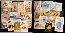 Late 19th and 20th Century Tokens
Massachusetts. Lot of (37) Different 1880s Trade Cards.
Many different products are represented from communities a...