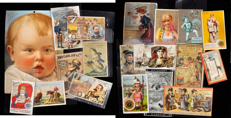 Late 19th and 20th Century Tokens
Lot of (70) 1880s Trade Cards.
A wide variet...