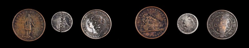 Counterstamps
Lot of (3) Miscellaneous Counterstamped Coins.
Included are:1853...