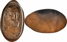 Encased and Elongated Coins
1907 Jamestown Tercentennial Exposition. Lot of (2) Elongated Small Cents.
Included are: Martin-Dow VIR-JTE-2, Mint Stat...
