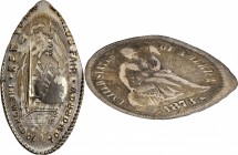 Encased and Elongated Coins
1939 New York World's Fair. Elongated 1873 Arrows Liberty Seated Dime. Martin-Dow N.Y-WF(1)-4g. Mint State.
Estimate: $1...