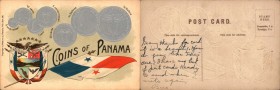 Miscellaneous Numismatic Americana
"Coins of Panama" Embossed Antique Postcard.
Depicted are the following coin denominations: 1 cent; 5 cents; 10 c...