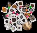 Miscellaneous Exonumia
Lot of Approximately (110) Medals, Tokens and Coins Featuring Clasped Hands, Shaking Hands and Holding Hands, 1700s-1980s.
Qu...