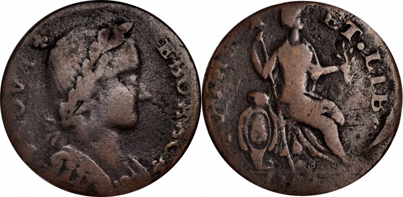 Nova Eborac Copper
1787 Nova Eborac Copper. W-5760. Rarity-3. Medium Bust, Seat...