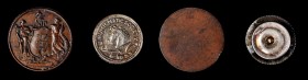 New Jersey Copper
Lot of (2) New Jersey Related Items.
Included are: very old uniface 20.5 mm copper representation of the New Jersey State Seal, Ex...