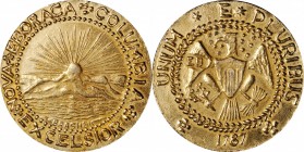 Struck Copies of Colonial Coins and Related
"1787" Brasher Doubloon. EB on Wing. Becker Copy. Gilt Base Metal. About Uncirculated.
183.3 grains.
Es...