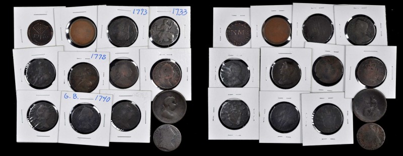 Miscellaneous Colonial and Related Coinage
Lot of (13) Colonial and Related Coi...