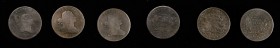 Liberty Cap Half Cent
Lot of (3) Liberty Cap and Draped Bust Half Cents.
Included are: Liberty Cap: 1797 1 Above 1, Plain Edge, About Good, porous; ...