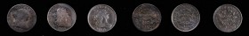 Draped Bust Half Cent
Lot of (3) Draped Bust Half Cents.
Included are: 1804 Crosslet 4, Stems to Wreath--Reverse Double Struck--Very Good, corroded,...