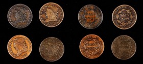 Classic Head Half Cent
Lot of (4) Classic Head Half Cents.
Included are: 1826 Very Fine; 1828 13 Stars, Very Good, obverse spot; 1829 Fine; and 1835...