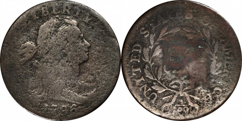 Draped Bust Cent
1796 Draped Bust Cent. S-97. Rarity-3. Reverse of 1795. Very G...