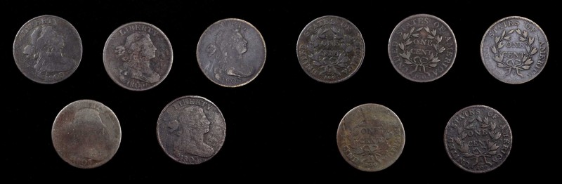 Draped Bust Cent
Lot of (5) 1803 Draped Bust Cents.
Included are: Small Date, ...