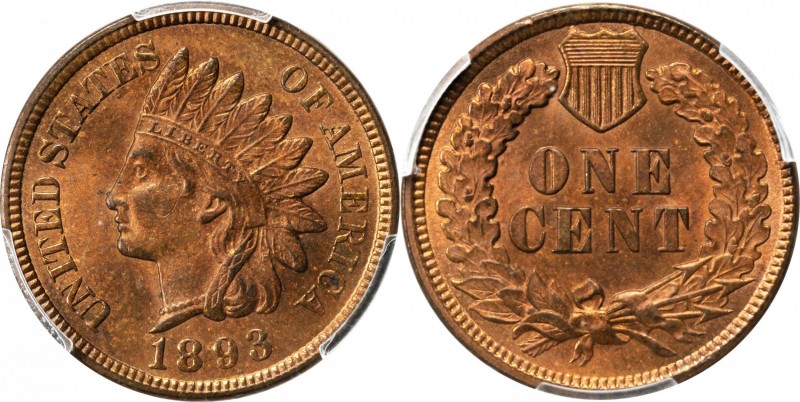 Indian Cent
1893 Indian Cent. MS-64 BN (PCGS).
PCGS# 2184. NGC ID: 228M.
Esti...