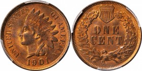 Indian Cent
1901 Indian Cent. MS-64 RB (PCGS).
PCGS# 2209. NGC ID: 228W.
Estimate: $85