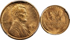 Lincoln Cent
1910-S Lincoln Cent. MS-65 RB (PCGS).
PCGS# 2439. NGC ID: 22B6.
Estimate: $200
