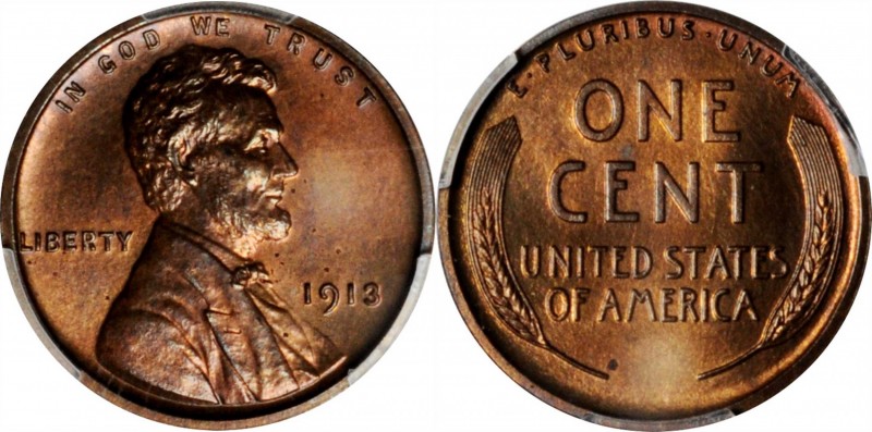 Lincoln Cent
1913 Lincoln Cent. Proof-65 BN (PCGS). CAC.
PCGS# 3315. NGC ID: 2...