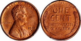 Lincoln Cent
1913-D Lincoln Cent. Unc Details--Questionable Color (PCGS).
PCGS# 2462. NGC ID: 22BE.
From the Monterrey Collection.
Estimate: $75