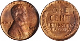 Lincoln Cent
1927-S Lincoln Cent. MS-64 RD (PCGS). OGH.
PCGS# 2584. NGC ID: 22CP.
Estimate: $800