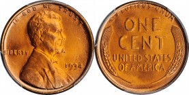 Lincoln Cent
1934 Lincoln Cent. MS-67+ RD (PCGS).
PCGS# 2635. NGC ID: 22D9.
Estimate: $250