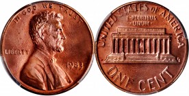 Lincoln Cent
1983 Lincoln Cent. FS-801. Doubled Die Reverse. Unc Details--Questionable Color (PCGS).
PCGS# 3054. NGC ID: 22HW.
Estimate: $100