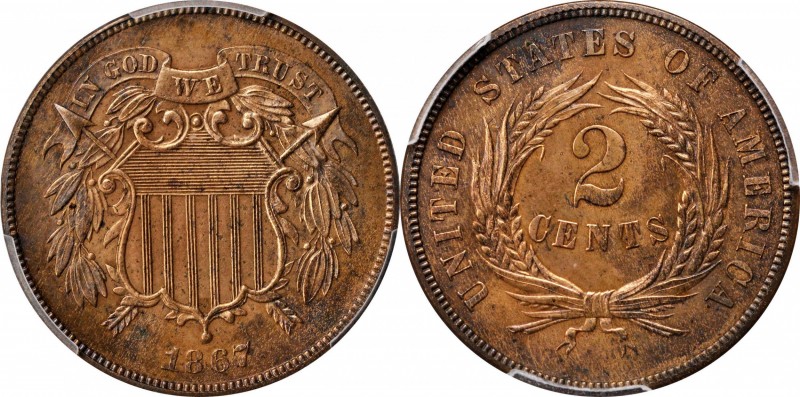 Two-Cent Piece
1867 Two-Cent Piece. Proof. Unc Details--Questionable Color (PCG...