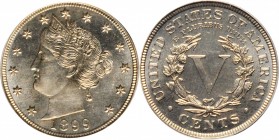 Liberty Head Nickel
1899 Liberty Head Nickel. Proof-65 (PCGS). CAC. OGH.
PCGS# 3897. NGC ID: 2789.
Estimate: $300