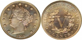 Liberty Head Nickel
1911 Liberty Head Nickel. Proof-66 (PCGS). OGH.
PCGS# 3909. NGC ID: 278M.
Estimate: $500