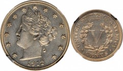 Liberty Head Nickel
1912 Liberty Head Nickel. Proof-65 (NGC).
PCGS# 3910. NGC ID: 278N.
Ex Highland Collection.
Estimate: $250