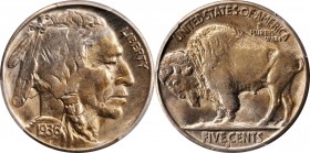 Buffalo Nickel
1936-S Buffalo Nickel. RPM-2. Repunched Mintmark. MS-63 (PCGS).
PCGS# V3979. NGC ID: 22SU.
Estimate: $125