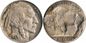Buffalo Nickel
1937-D Buffalo Nickel. FS-901. 3-Legged. EF-40 (PCGS). CAC. OGH.
PCGS# 3982. NGC ID: 22SX.
Estimate: $450