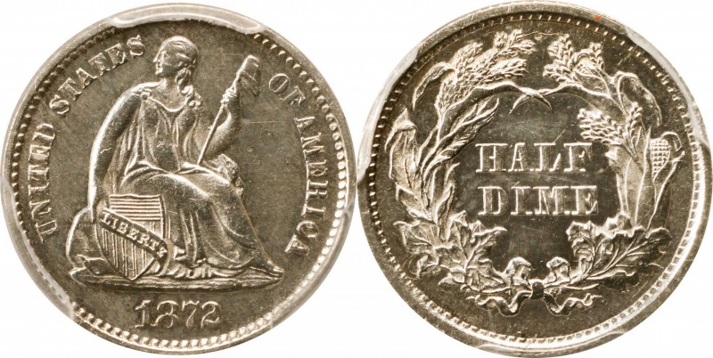 Liberty Seated Half Dime
1872 Liberty Seated Half Dime. Proof-63 (PCGS).
PCGS#...