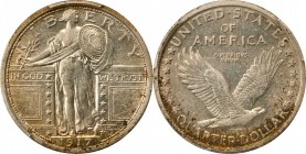 Standing Liberty Quarter
1917 Standing Liberty Quarter. Type I. AU-58 FH (PCGS).
PCGS# 5707. NGC ID: 242Z.
From the Naples Bay Collection. 
Estima...