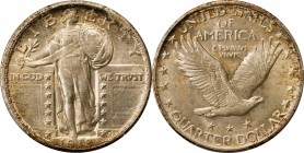 Standing Liberty Quarter
1918 Standing Liberty Quarter. MS-65 (PCGS).
PCGS# 5720. NGC ID: 2437.
From the Naples Bay Collection. 
Estimate: $400