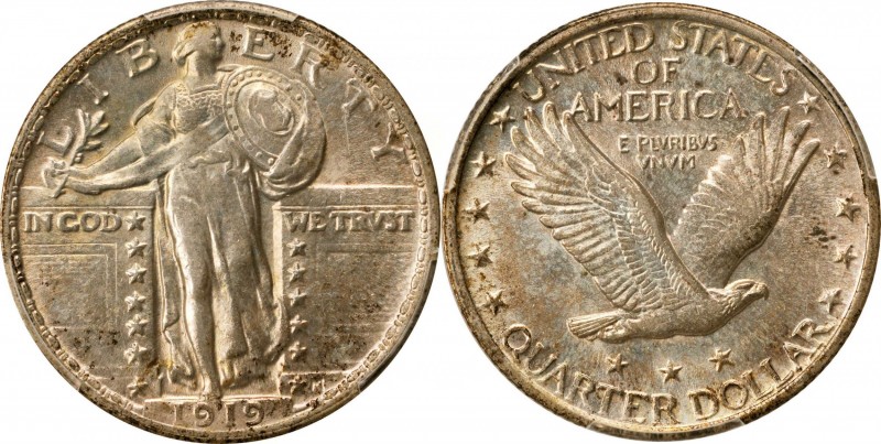 Standing Liberty Quarter
1919 Standing Liberty Quarter. MS-63 (PCGS).
PCGS# 57...