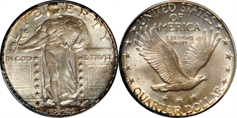 Standing Liberty Quarter
1924-D Standing Liberty Quarter. MS-66 (PCGS). CAC.
P...