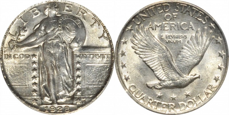 Standing Liberty Quarter
1928 Standing Liberty Quarter. MS-62 (PCGS).
PCGS# 57...